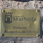 Rotonda Abogado de Oficio Marbella