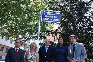 Ciudad Real inaugura un Paseo dedicado al abogado del turno de oficio