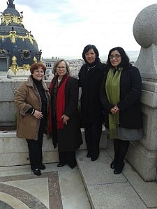 Delegación Honduras y María Tardón