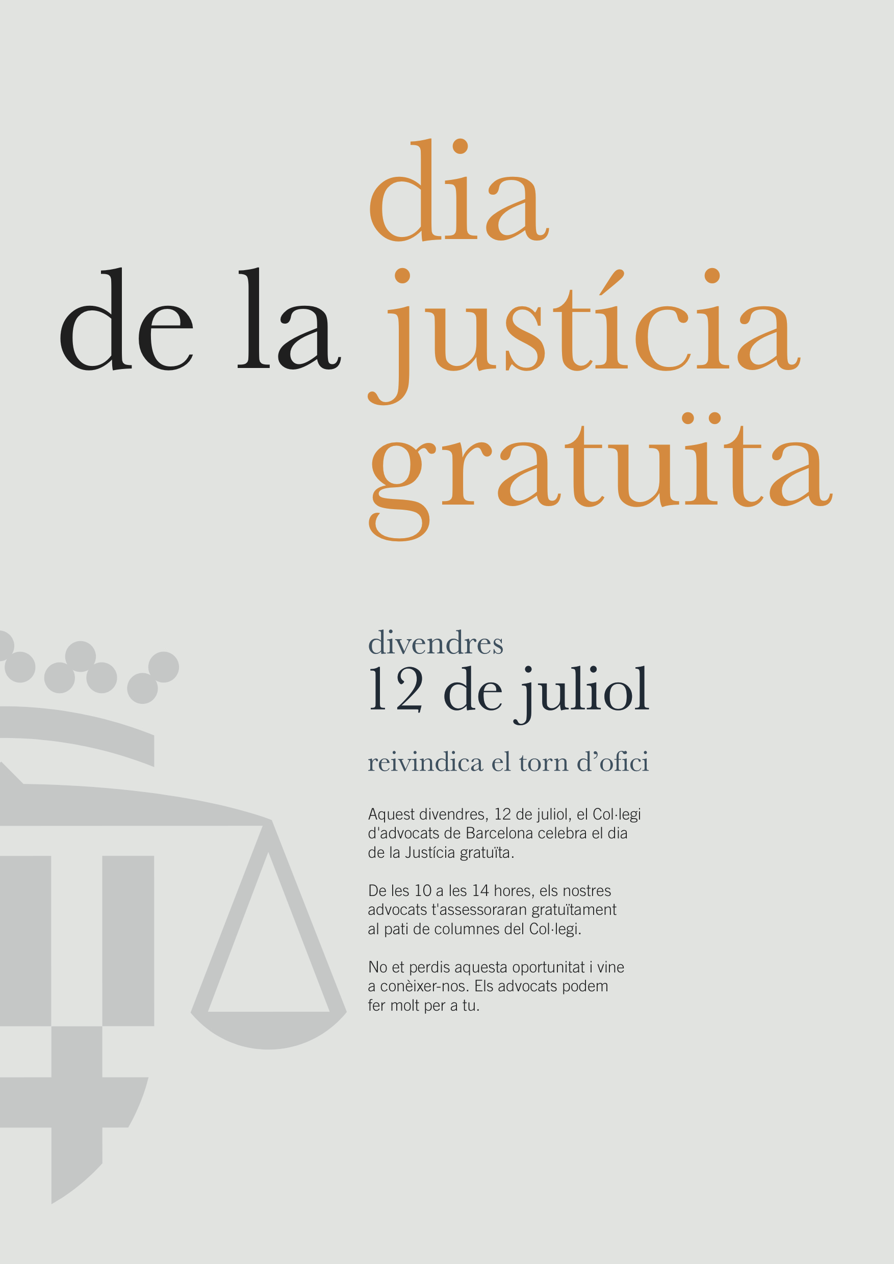 Día de la Justicia Gratuita y del Turno de Oficio Abogacía Española