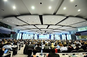 Vista de la sala de conferencias durante el Foro de la Justicia - Comisión Europea