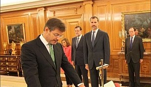 Rafael Catalá jura su cargo como nuevo ministro de Justicia ante Felipe VI