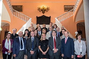 Abogados y jueces italianos realizan una visita institucional al Colegio de Sevilla