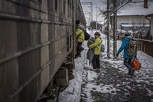 Refugiados nieve
