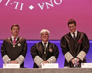 El decano del Colegio de Barcelona, el ministro y el conseller de Justicia homenajean a la abogacía barcelonesa