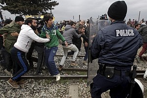 Refugiados Carga Macedonia
