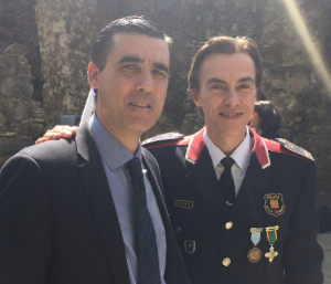 Felicitación pública de los Mossos d'Esquadra al decano del Colegio de Abogados de Mataró