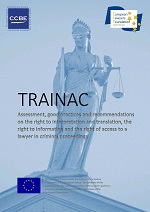 Publicación del informe final del proyecto sobre garantías procesales en la UE – TRAINAC -
