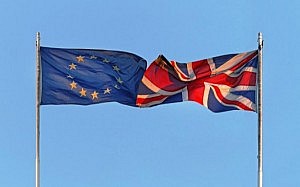 Banderas UE y Reino Unido