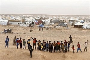 Refugiados campo jordano