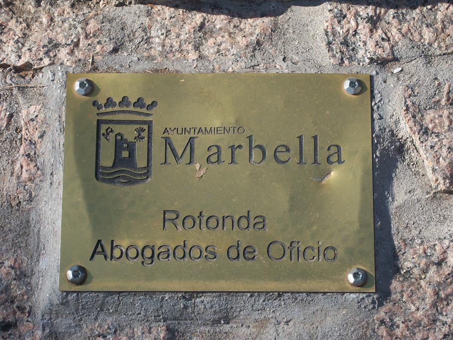 Rotonda Abogado de Oficio Marbella