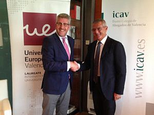 El Colegio de Valencia firma un Convenio con la Universidad Europea para facilitar el acceso de colegiados a sus estudios