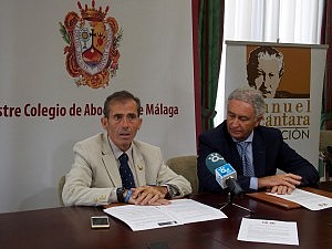 Rafael Catalá y Francisco Javier Lara, en el jurado del II Premio Miramar convocado por el ICA Málaga y la Fundación Manuel Alcántara