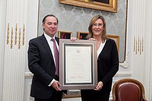 Sonia Gumpert, madrina de honor de la última promoción de letrados incorporados al Colegio de Abogados de Lucena