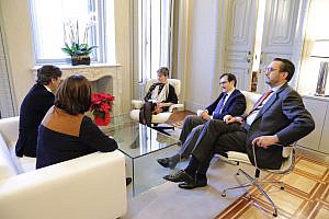 La presidenta de la Abogacía recibe a Rafael Hernando y a María Jesús Moro