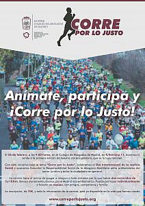 Cartel A4 Corre por lo Justo