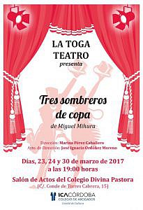El Grupo de Teatro del Colegio de Córdoba, “La Toga Teatro”, representa la obra “Tres sombreros de copa” de Miguel Mihura