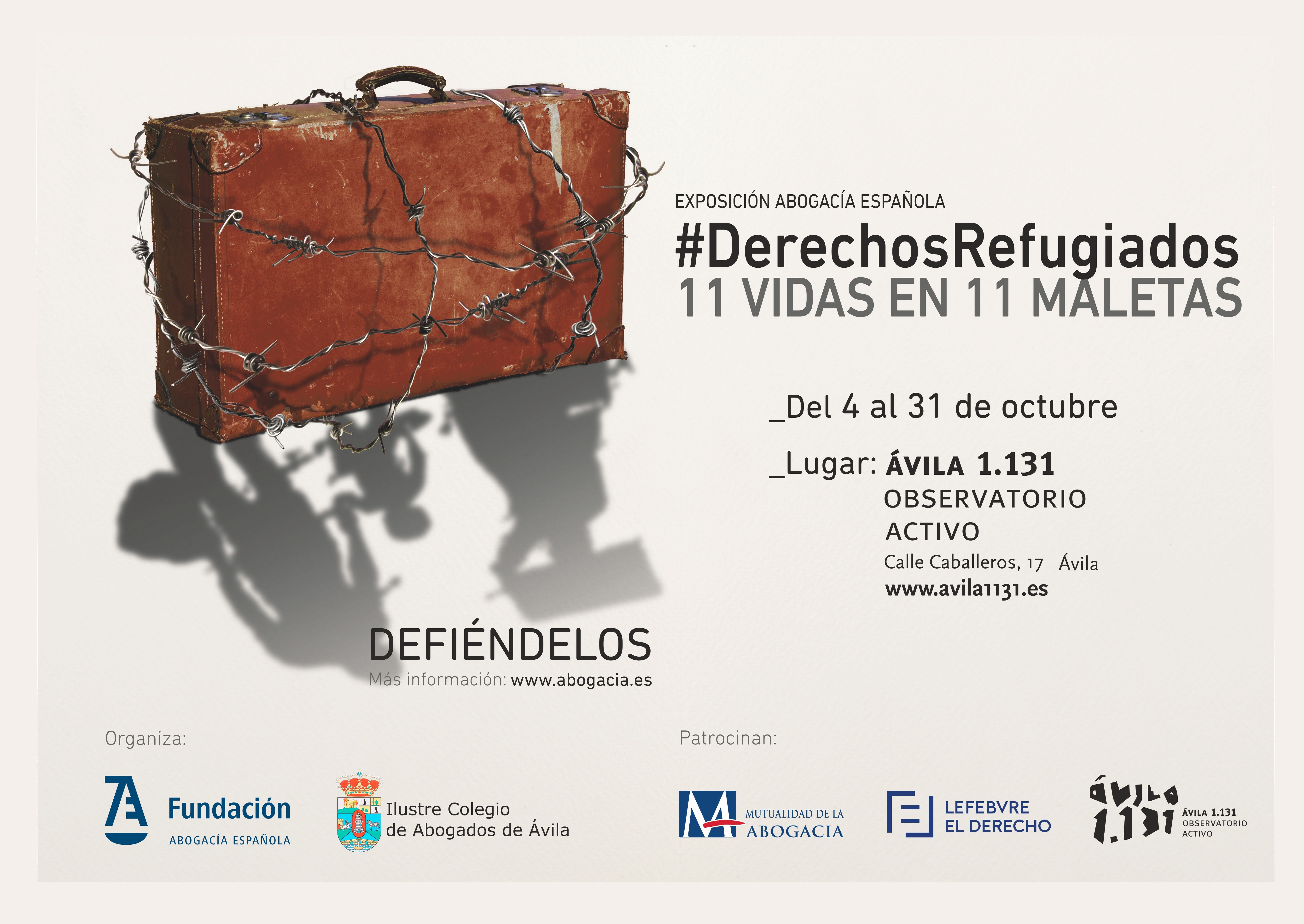 El de Ávila inaugura la exposición "11 vidas en maletas" - Abogacía Española