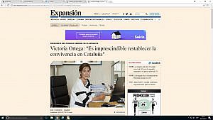 «Es imprescindible restablecer la convivencia en Cataluña». Entrevista en Expansión