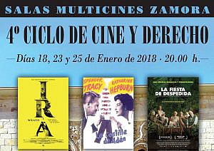 El Colegio de Abogados de Zamora organiza el 4º ciclo de Cine y Derecho