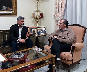 El decano del Colegio de Málaga recibe a Juan José Cortés, padre de Mari Luz, asesinada en Huelva hace 10 años