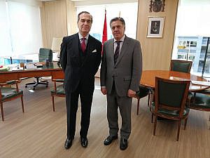 José María Alonso traslada al presidente de la AP de Madrid las propuestas de la Junta de Gobierno para mejorar el ejercicio del derecho de defensa