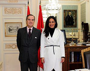 Begoña Villacís presenta a José María Alonso la iniciativa de Ciudadanos para combatir la okupación