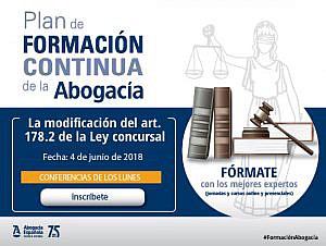 Conferencia de los lunes: La modificación del art. 178.2 de la Ley concursal. La exoneración del pasivo necesario