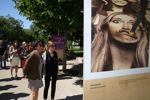 Victoria Ortega y Soledad Murillo visitan la exposición
