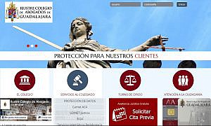 El Colegio de Abogados de Guadalajara cambia la imagen de su página web