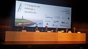 Clausura del I Congreso de Arbitraje y Jurisdicción de A Coruña con más de 150 asistentes