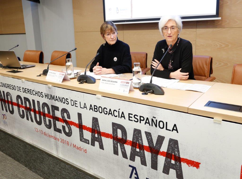 Congreso DDHH Fundacion V Ortega y M J Segarra fiscal general del Estado (3)