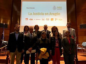 El Colegio de Abogados de Zaragoza celebra una mesa redonda por la Justicia en Aragón