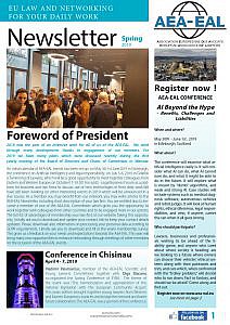 Boletín de primavera de la Asociación Europea de Abogados