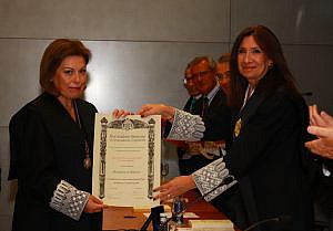 La magistrada Carolina Castillo, nuevo miembro de la Real Academia Valenciana de Jurisprudencia y Legislación