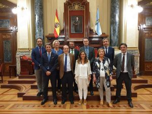 Encuentro entre alcaldesa de A Coruña y la Junta del Colegio de Abogados de A Coruña