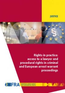 Informe de la FRA sobre Garantías Procesales Penales y la Orden de Detención Europea