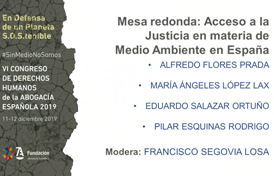 Mesa redonda: acceso a la Justicia en materia de Medio Ambiente en España