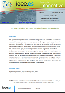 La capacidad de la respuesta española frente a las pandemias
