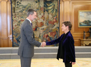 Victoria Ortega traslada al Rey la necesidad de recuperar la normalidad judicial lo antes posible