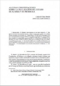 Algunas consideraciones sobre la declaración del Estado de alarma y su prórroga
