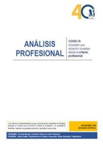 Unión Profesional publica su segunda entrega del Análisis Profesional