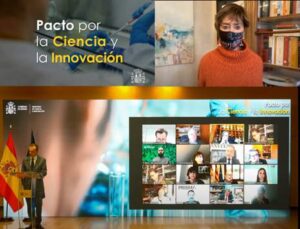 Victoria Ortega, presidenta de Unión Profesional, asiste a la presentación del Pacto por la Ciencia y la Innovación