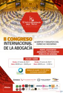 II Congreso Internacional de la Abogacía: “Aciertos y desafíos del derecho moderno”