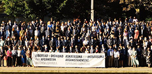 Concentración de la Abogacía Española en solidaridad con Afganistán