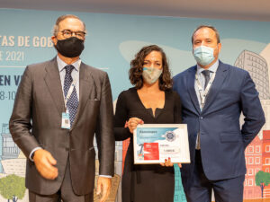 José María Alonso, Rocío Roque, del ICA Málaga y Mikel Martínez, director comercial del Grupo Tirant lo Blanch