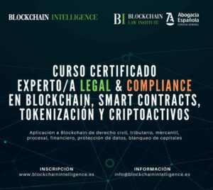 Los Cursos Certificados en Blockchain para abogados y Compliance alcanzan la 23ª edición