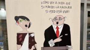 Retiran un cartel sobre violencia de género que ha indignado a abogados y jueces