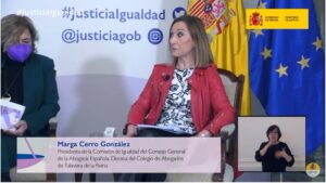 Marga Cerro, presidenta de la Comisión de Igualdad de la Abogacía Española