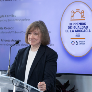 Entrevista a Ángela Cerrillos, Premio Igualdad de la Abogacía